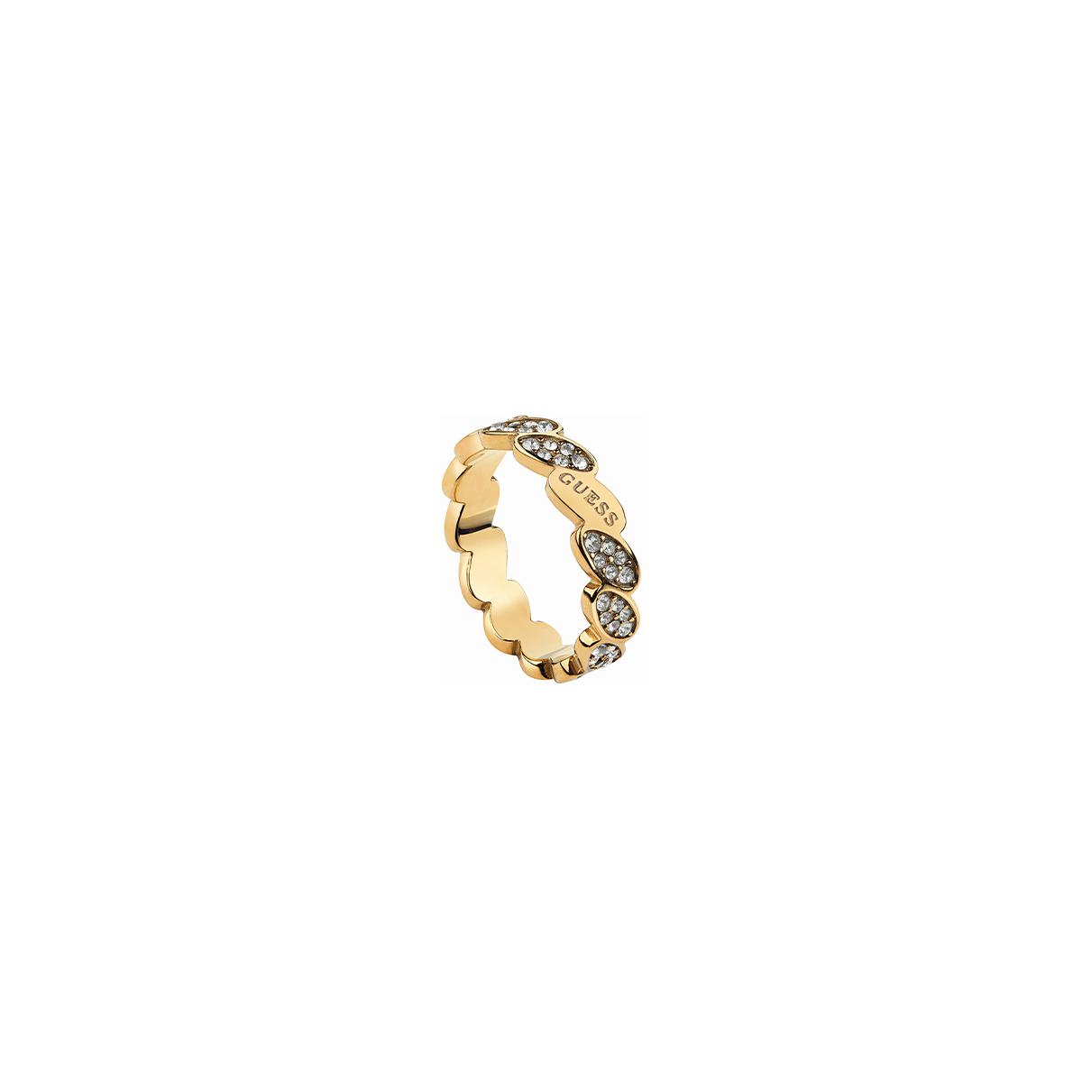 BAGUE GUESS FEMME SIMPLE ACIER DORÉ